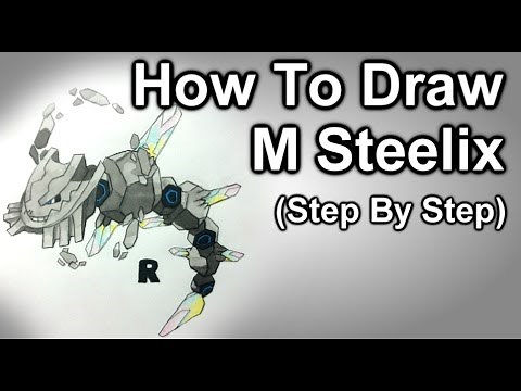 How To Draw Mega Steelix Step By Step (Pokemon)