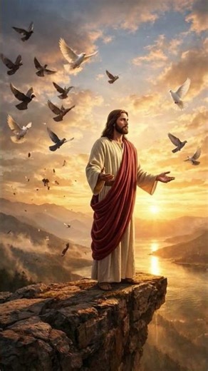 Jesus Good Evening Message 🌆🙏 #faith #christianshorts