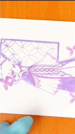 塗り #アナログ絵 #colorpencilart #メイキング #イラスト #和柄