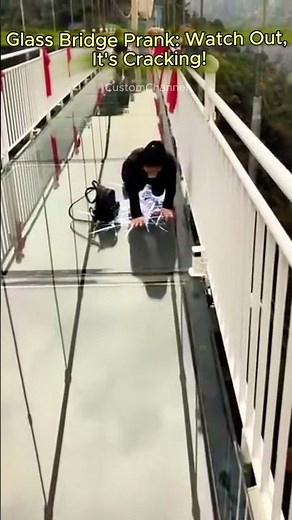 Glass Bridge Prank: Watch Out, It's Cracking!
