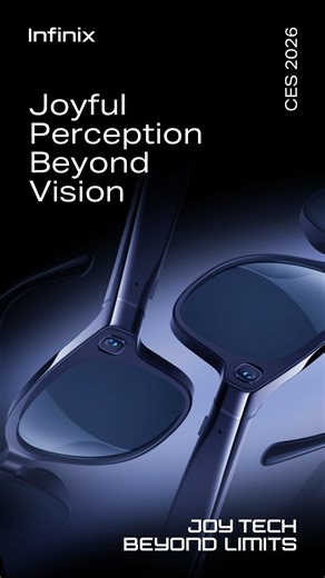 Your headphones. Your camera. Your AI assistant. All in one. Debuting at #ShowStoppersCES2026 and #CES2026, Infinix’s first AI Glasses — #AIGLASSESPro — feature a dual-chip architecture for high-performance first-person capture. From real-time translation in 169 languages to smart assistance, stay connected from morning to night with all-day battery life. Power. Vision. Intelligence. Efficiency. Welcome to the future of AI wearables. #Infinix #InfinixBangladesh #CES2026 #ShowStoppersCES2026 #Joy