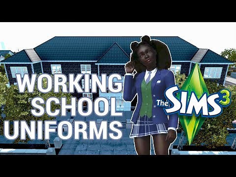 Working School Uniforms | Sims 3 Tutorial