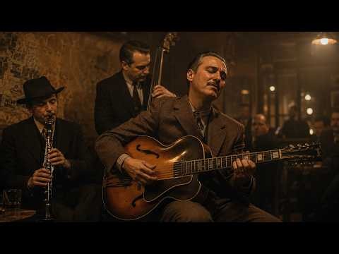 Midnight in Paris ☕ Django Reinhardt Style Gypsy Jazz Instrumental