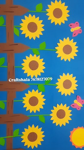 13K views · 122 reactions | Sunflower Board #classroomboard #boarddecoration #instareels #schooldecoration #schoolcraft #keertiscraftshala #classroomdecor | Keerti's CraftShala for Teachers | Facebook