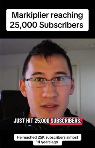Markiplier reaching 25,000 subscribers (25K milestone)