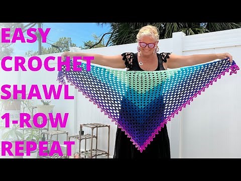 Easy Breezy Crochet Shawl | Lightweight Lace Shawl Tutorial + Free Pattern