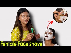 INDIAN WOMEN FACE SHAVE IN SALOON || MISS BARBER