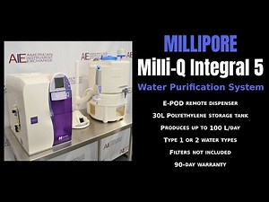 Millipore Milli-Q Integral 5 Lab Water Purifier w/ 30L Tank and E-POD Dispenser (Item - 5659J WATER)