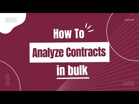 How to Review Thousands of Contracts at Once