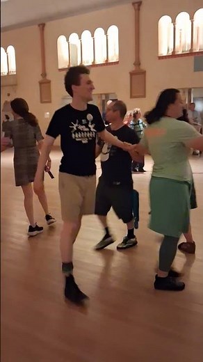 Unbridled twirling and swinging at the Glen Echo contra dance!