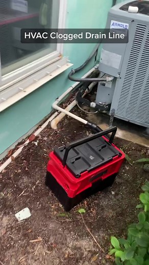HVAC Clogged Drain Line Solution Demonstration