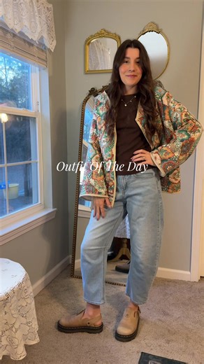 This is my first quilted jacket I’ve made and I love it so much 🤭 #ootd #quiltedjacket #outfitinspo #winteroutfit #momstyle