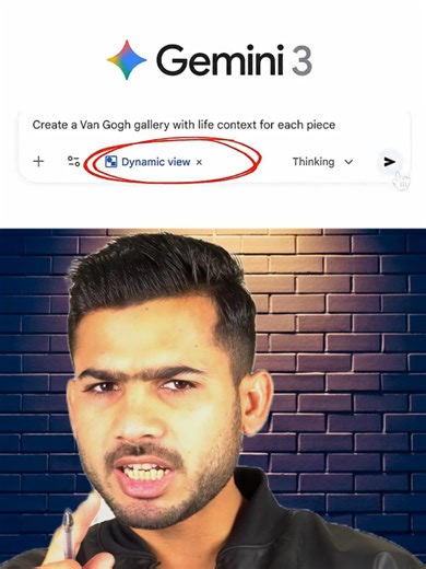 Google Gemini's hidden feature 😲🤯 | Dynamic View Gemini just dropped a feature almost nobody knows exists—and it turns any topic into an interactive playground. It's called Dynamic View. Go to gemini.google, click Tools, and you'll see it. I asked it to teach me electrochemistry. Within a minute, it built an interactive simulation where I could run actual visual experiments. Not just read about batteries—literally watch ions move in real-time. And here's the crazy part: upload your own notes o