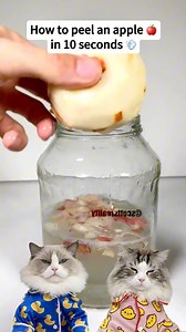 588K views · 4.2K reactions | ✨ Puff reveals a snazzy new trick to peel your apple with flair! #PuffTheInnovator #KitchenHacks #thatlittlepuff | That Little Puff | Facebook