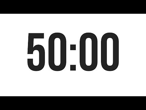 50 MINUTE TIMER - COUNTDOWN TIMER (MINIMAL)