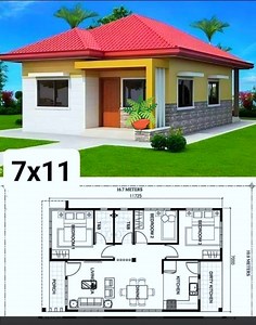 1M views · 8.4K reactions |  Check out this charming house design with a practical floor plan. #housedesigns #houseplans #homeinspo #architecture #dreamhome #floorplan #newhome  #dreamhouse ℂ핋핋핆 | Dream House | Facebook
