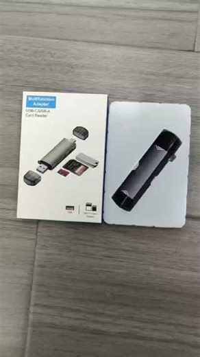 D-398 Multi-Function USB-A/Type-C OTG Card Reader for Android Mobile Phones Computers External Reads SD/TF/USB