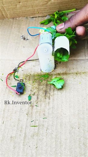 How to powered by Dhaniya Cutter Machine Using DC Motor & Battery | #automobile #electricmotor #tech