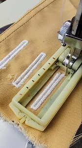 519K views · 3.1K reactions | This is a buttonhole sewing pattern using a semi-portable sewing machine #sewing | Mugi Wiyono | Facebook