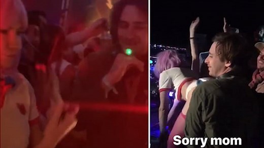 Flume dances with girlfriend before Burning Man 'sex act'