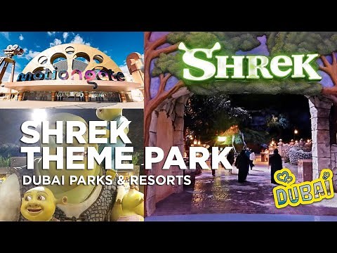 Motiongate Theme Park in Dubai | Shrek's Merry Fairy Tale Journey - Dark Ride | Dubai City - UAE