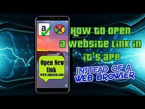 How to open a website link in it's App instead of web browser