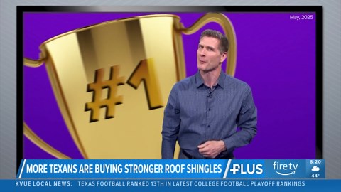 Texas takes top spot in the US for purchases of strong roof shingles