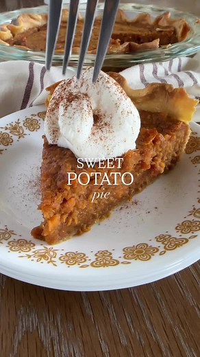 Southern Sweet Potato Pie with Marshmallow Whipped Cream