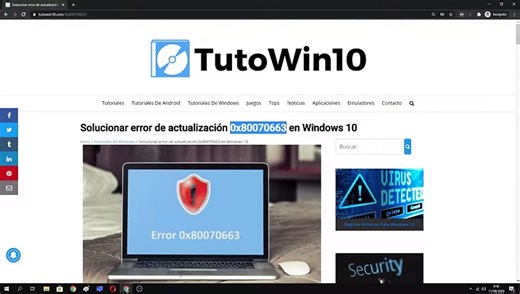 ❌ SOLUCIONAR ERROR de ACTUALIZACIÓN 0x80070663 en WINDOWS 10 | FÁCIL y RÁPIDO