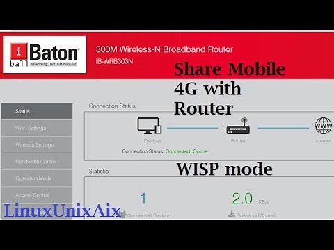 How to share your unlimited mobile 4G hotspot to your DLink Router | Connect mobile 4G to Router