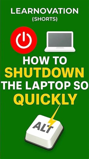 How to shut down the laptop or PC so quickly #ComputerTipsAndTricks #ShutDownPC #learnovation