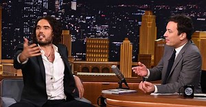 Jimmy Fallon was told to 'be careful' before entering Russell Brand's dressing room on his own talk show