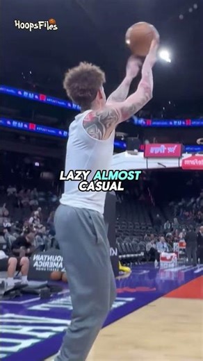 Why LaMelo Ball Barely Jumps When He Shoots 😳. #nba #basketball #sports #shorts