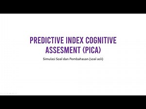 Latihan Soal PI Cognitive Assesment PICA