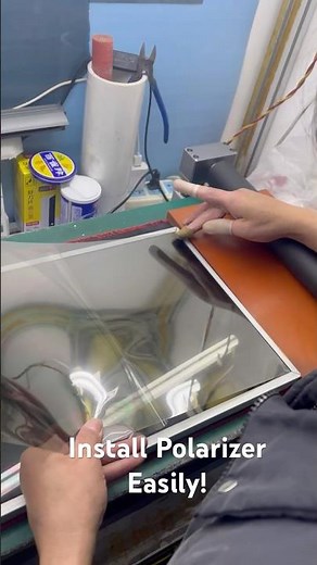 Easy To Apply Polarizer Film On LCD Monitor ! #polarizer #fixing #lcd #refurbishing #machine