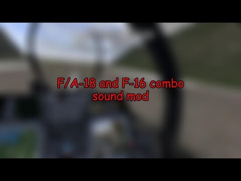 VTOL VR Mod | F/A-18 and F-16 combo sound mod