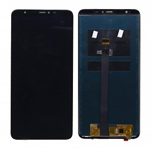 LCD with Touch Screen for Lava Z62 - Blue (display glass combo folder)