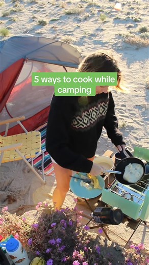 5 Ways to Cook While Camping: Campstove, Cast Iron Pan, Portable Fire Pit, Travel Stove, Cold Soak
