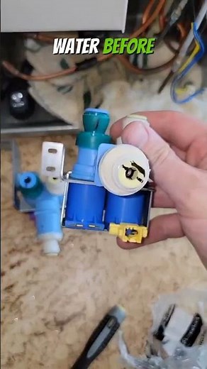 How to replace a water inlet valve on a refrigerator