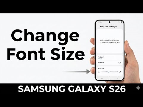 Samsung Galaxy S26, S26+ & S26 Ultra | How to Change Screen Zoom on Samsung Galaxy S26