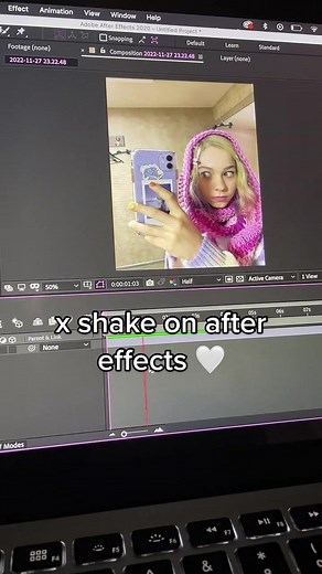 Replying to @multiededits how to do the x shake on after effects !! sorry this tutorial was bad i was lazy lol #sojututorials #ae #aftereffects #aftereffectstutorial #enidsinclair
