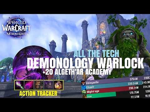 +20 Academy | Midnight Beta Demonology Warlock ~ Added a Cast Tracker ! See exactly how to play demo