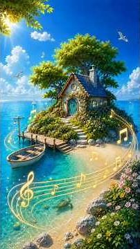 🎵🏝️ Magische Sommerträume am Meer ✨ Sanfte Entspannungsmusik für Kinder #shorts