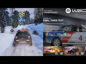 EA Sports WRC | Rally School All Lesson - Snow Challenge Basic & Advanced [4KPS5]