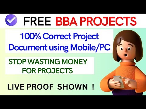 FREE BBA FINAL YEAR PROJECTS | BBA PROJECTS IN TAMIL | FREE BBA PROJECT TITLE AND DOCUMENTATION ✅