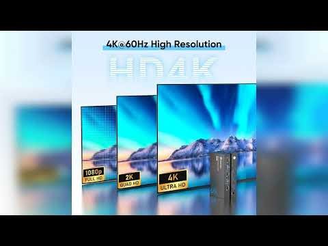 Review: USB 3.0 HDMI KVM Switch 1 Monitors 2 Computers, 4K@60Hz KVM Switches for 2 Computers S...