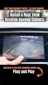 How to install reverse camera/rear view camera/backup camera. #car #diy #tips #toyota #howto #tech