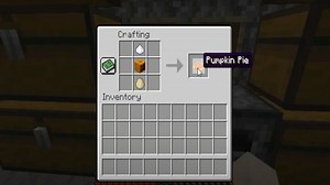 What is the Pumpkin Pie recipe in Minecraft?