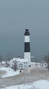 Big Sable Point Lighthouse with a fresh snowfall. #ludington #lighthouse #bigsablepointlighthouse | MI Playground