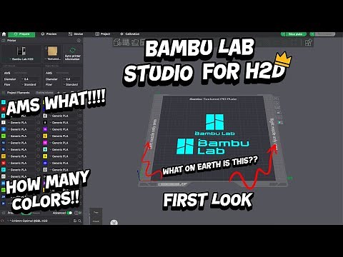 Bambu Lab H2D Slicer First Look - first look in 30 mins